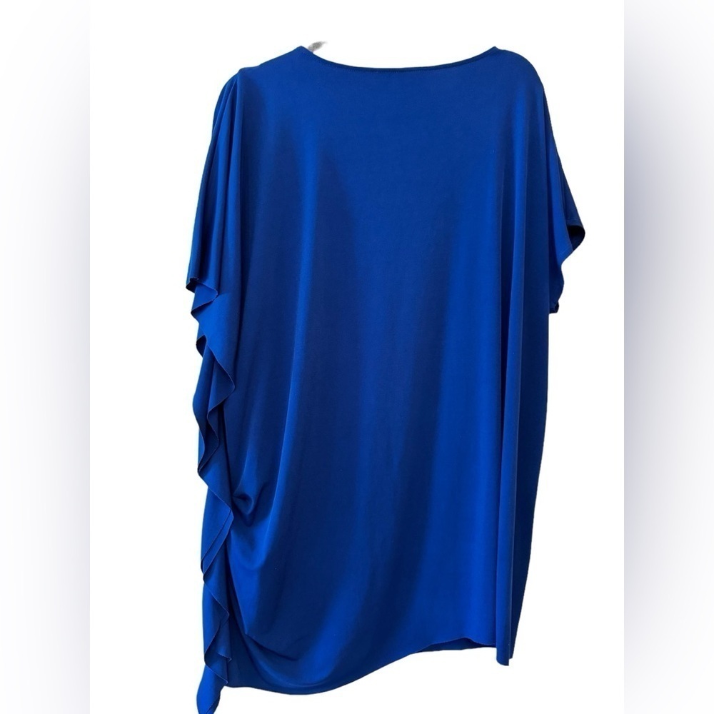 Chicos Cascade Side Ruffle Blouse - Picture 2 of 5
